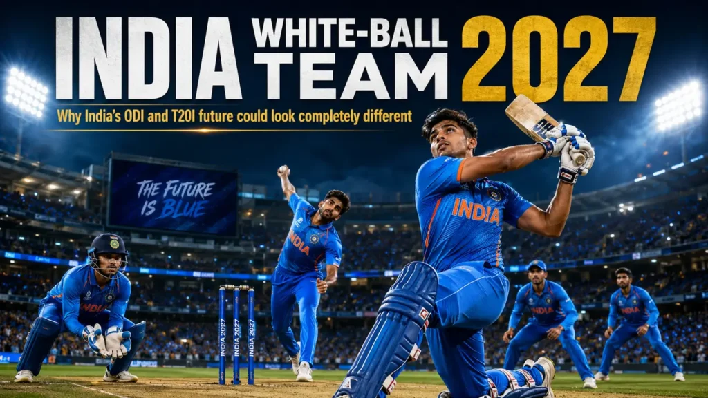 India white ball team 2027 future squad with young batters, fast bowlers and next generation ODI and T20I cricket players